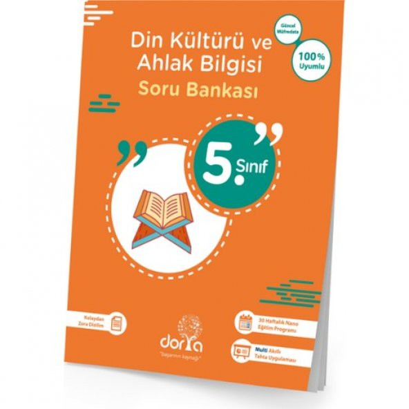 Dorya Yayınları 5.Sınıf Din Kültürü Ve Ahlak Bilgisi Soru Bankası