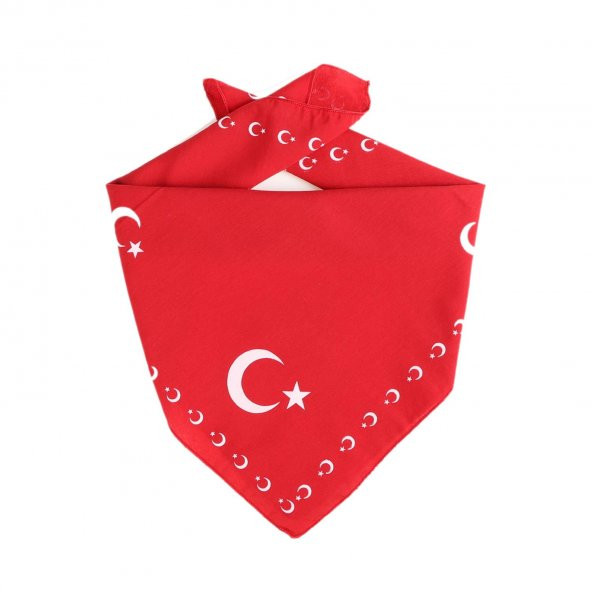 AY YILDIZ BASKILI BANDANA