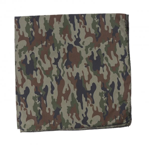 ÜKB-KOYU KAMUFLAJ KARE BANDANA - 2