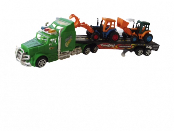 Hauler İş Makinası Taşıyan Tır Çekici - Oyuncak Tır ve İş Makinası - 4
