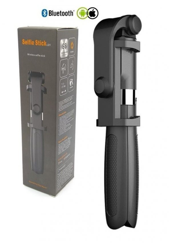 Tripod Bluetooth Kumandalı Kablosuz Selfie Çubuğu Monopod - 2