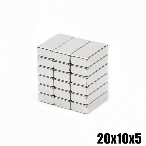 5 Adet Blok Süper Güçlü Neodyum Mıknatıs NdFeB Magnet - 5