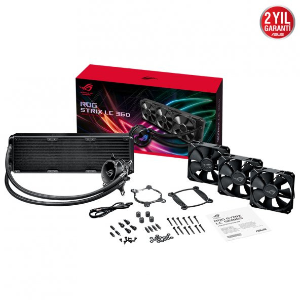 ASUS 360mm ROG STRIX LC 360 RGB Sıvı Soğutmalı İşlemci Fanı - Resim 6