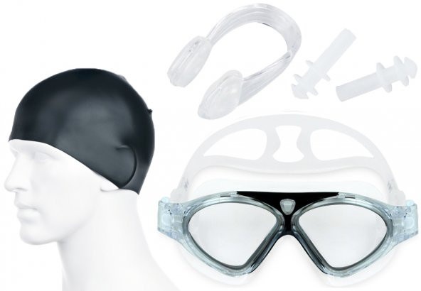 Çocuk Yüzücü Gözlüğü Silikon Bone Kulak Tıkacı Burun Klips g92