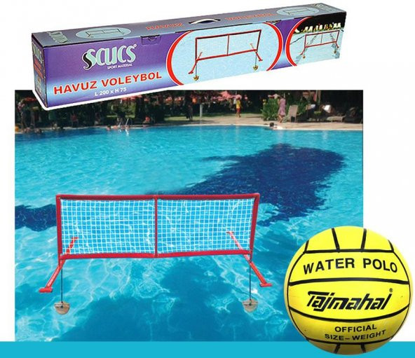 Scucs Havuz Voleybolu Havuz Voleybol Filesi Su Topu Hediyeli