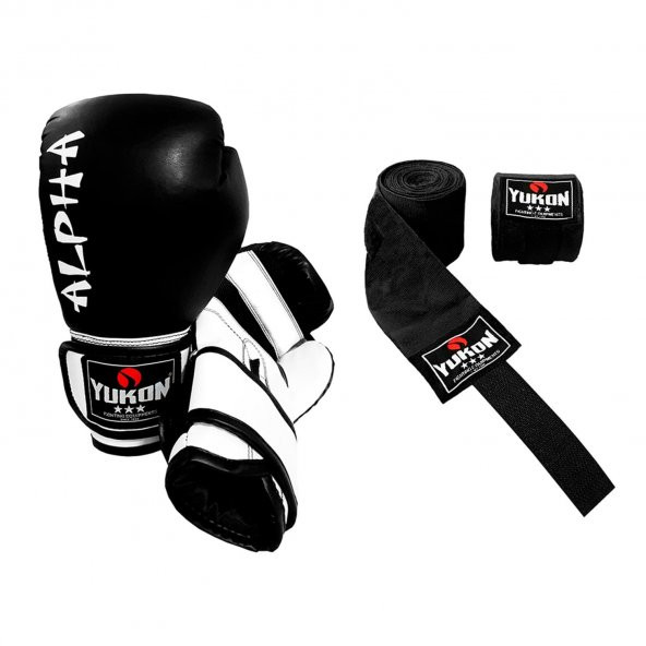 Yukon Alpha Kick Boks Eldiveni Boks Bandajı Kick Boks Seti