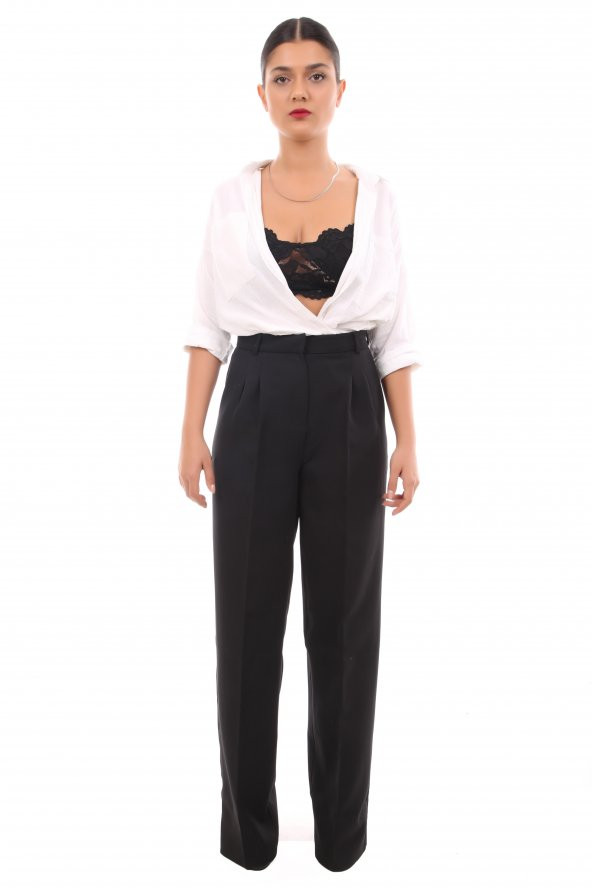 HerTon Pileli Rahat Kesim Palazo Pantolon PU-475 - 2