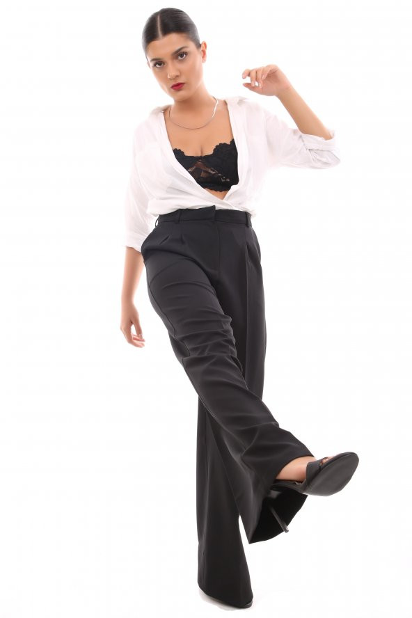 HerTon Pileli Rahat Kesim Palazo Pantolon PU-475 - 7