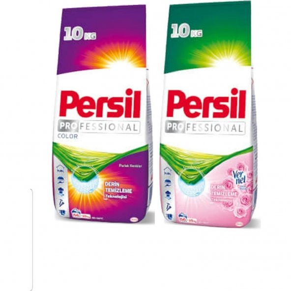 Persil Color 10 kg + Persil  Gülün Büyüsü Konsantre 10 kg 2'li Set