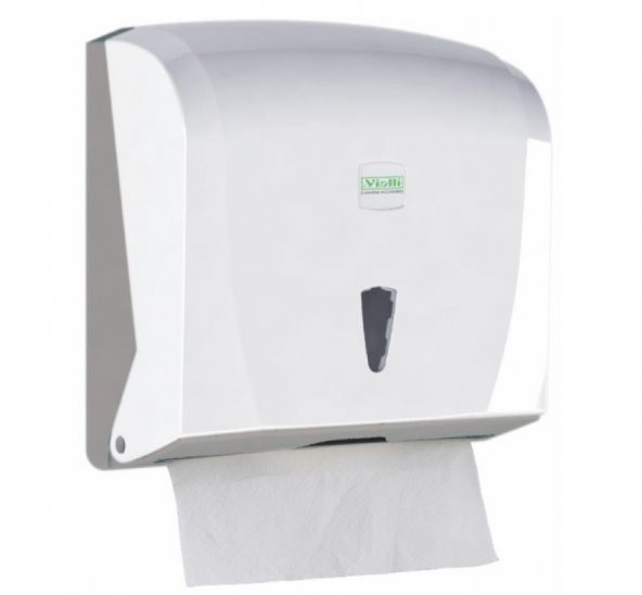 Vialli K20 Z Katlı Kağıt Havlu Dispenseri 200lü Beyaz