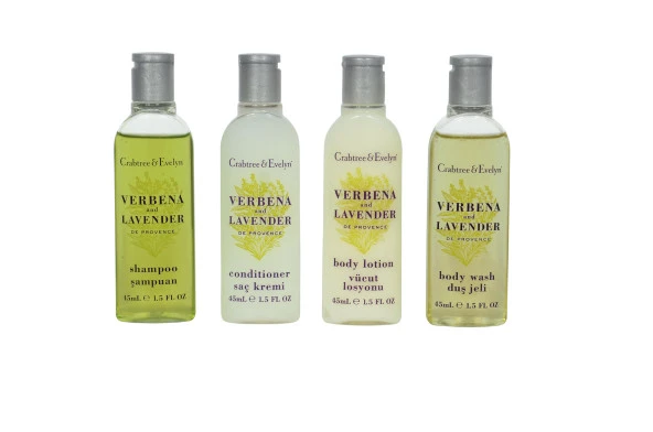 Crabtree & Evelyns Verbena & Lavender 4 lü Saç ve Vücut Bakım Seti 4 x 45 ML