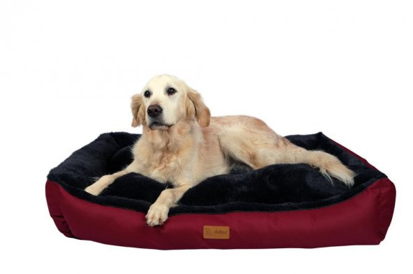 Dubex Jellybean Kedi Köpek Yatağı Bordo-Antrasit Gri Medıum - 2