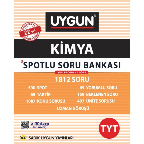 Sadık Uygun Yayınları TYT Spotlu Soru Bankası Kimya