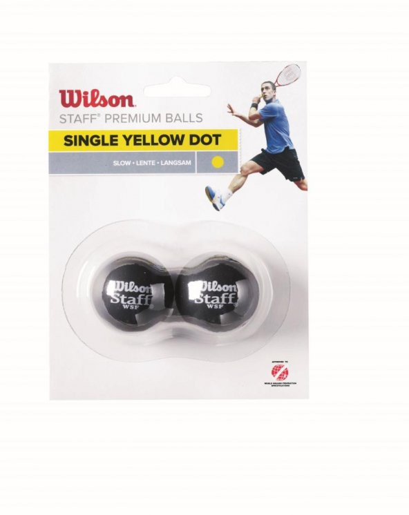 Wilson Squash Topu Staff  2 YEL DOT ( WRT617800 )