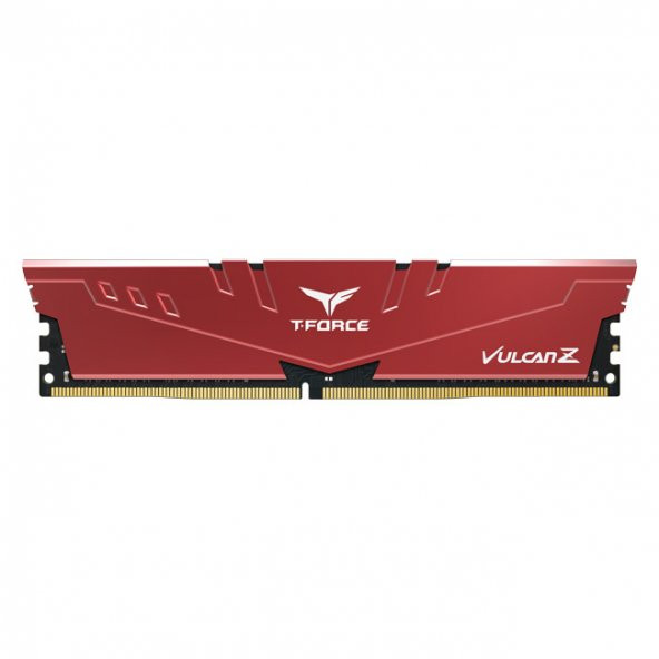 8 GB DDR4 3000 Mhz T-FORCE VULCAN Z RED 8GBx1 TEAM TLZRD48G3000HC16C01 - Resim 1