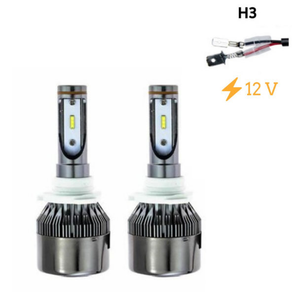 Space Led Far Ampulü Beyaz H3 36W 4800LM 12V LAAM801 - 1