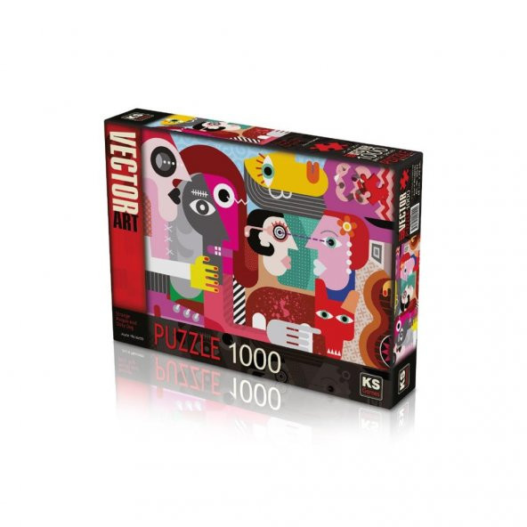 20544 Strange People And Dirty Dog 1000 Parça Puzzle -KS Puzzle