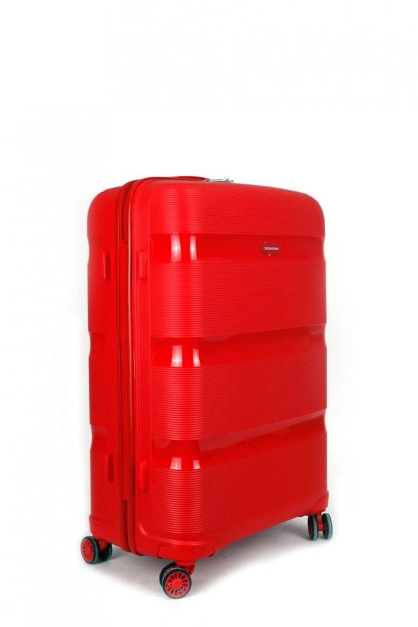 Trendsbag Travel Store Büyük Boy Kırmızı Pp Silikon Valiz - 2