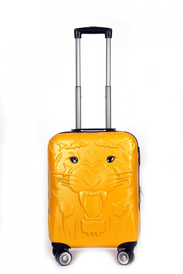 Trendsbag Travel Store Küçük Boy 5200 Sarı Tiger Valiz