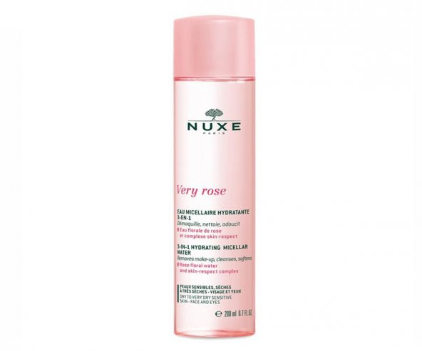 Nuxe Very Rose 3 in 1 Nemlendirici Temizleme Suyu 200 Ml
