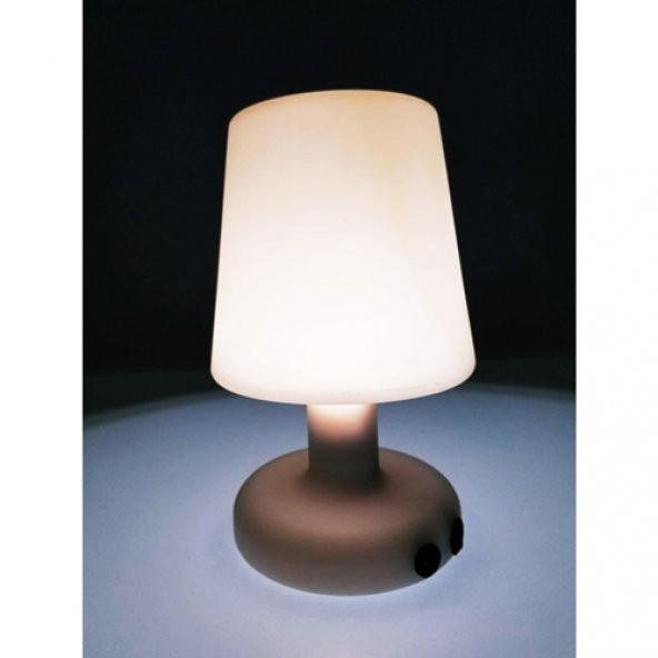 POLYPAN Beyaz Ledli Masa Lambası, Şarjlı Aydınlatma ledli masa lambası