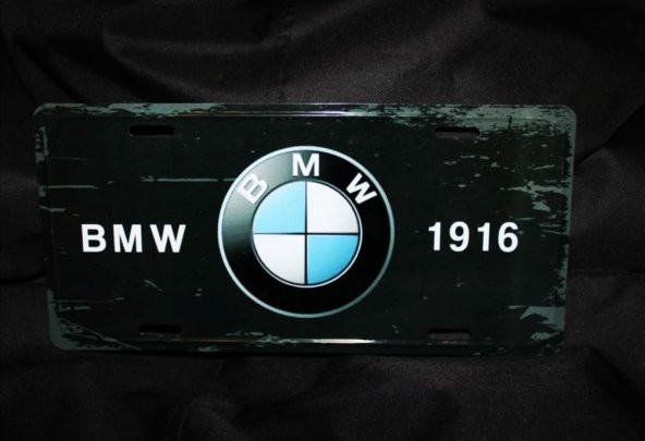 BMW Retro Metal Plaka