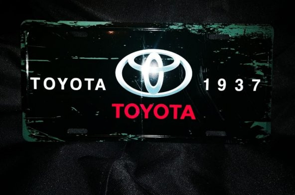 Toyota Retro Metal Plaka
