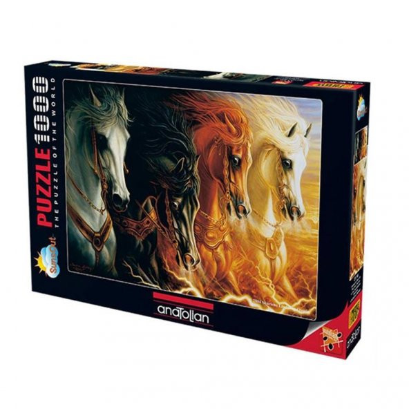 3116 Mahşerin Dört Atı 1000 Parça Puzzle -Anatolian - 6