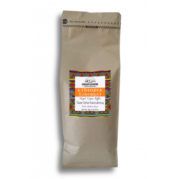 Profusion Coffee Taze Orta Kavrulmuş Single Origin Ethiopia (Etiyopya) Lekempti Kahve 1 kg