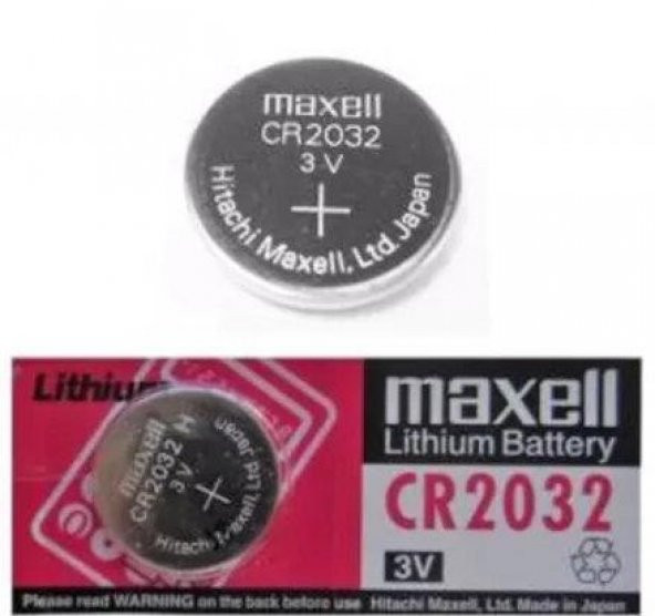 Maxell CR2032 3V Anakart Bios Kalp Kumanda Hesap Makinası Pili