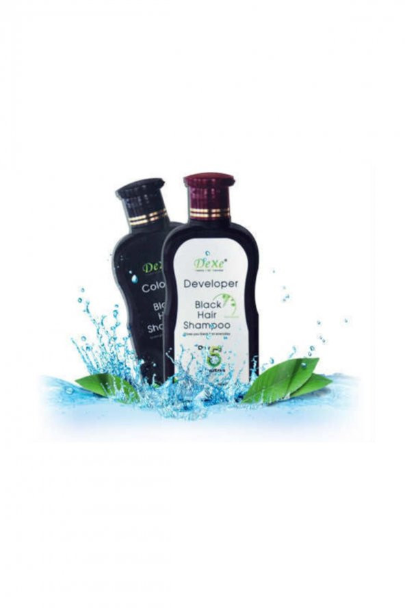 Dexe Saç Renklendirici Şampuan 200 ml+200 ml Siyah Saç Bakım