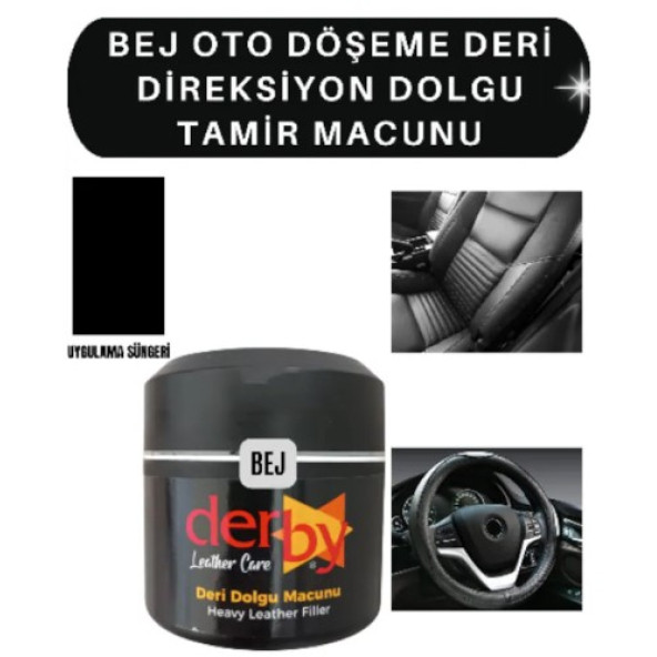 Derby Bej Oto döşeme Deri Çatlak Giderici Dolgu Tamir Macunu