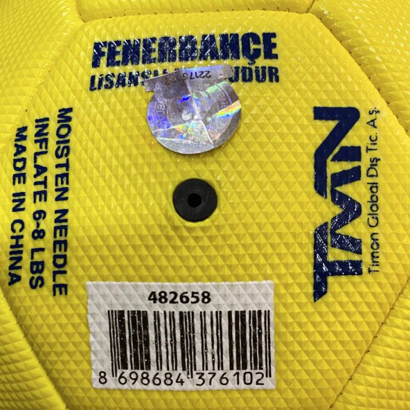 Fenerbahçe Orjinal Lisanslı Futbol Topu No 5 Fenerbahçe Taraftar Topu - 5