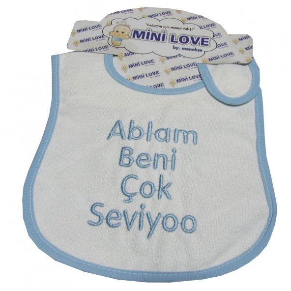 salarticaret nakışlı bebek salya mama önlüğü - 3