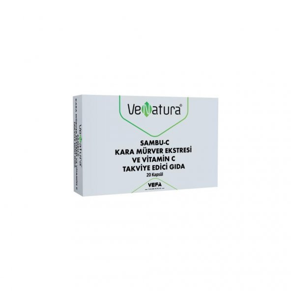 Venatura Sambu-C Kara Mürver Ekstresi ve Vitamin C 20 Kapsül