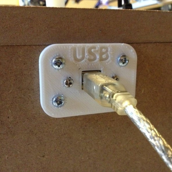 USB B plakası Duvara Takma Aparat Dekor Süs Tanımlama