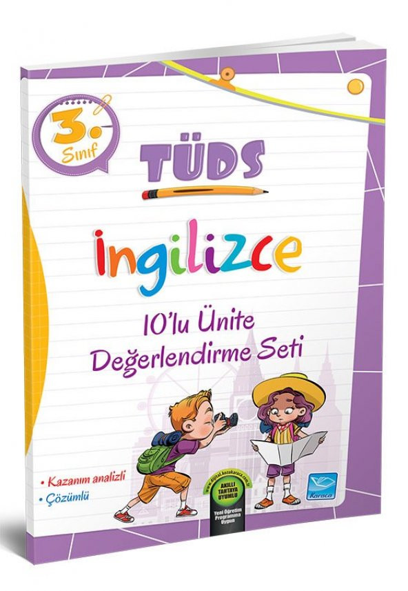 Karaca Eğitim Yayınları 3. Sınıf TÜDS İngilizce 10 lu Ünite Değerlendirme Seti