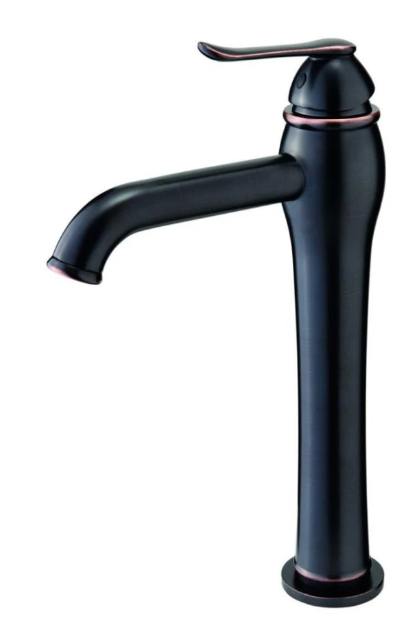 Gpd MSL150-O Tauro Set Üstü Yüksek Çanak Tipi Lavabo Bataryası Siyah