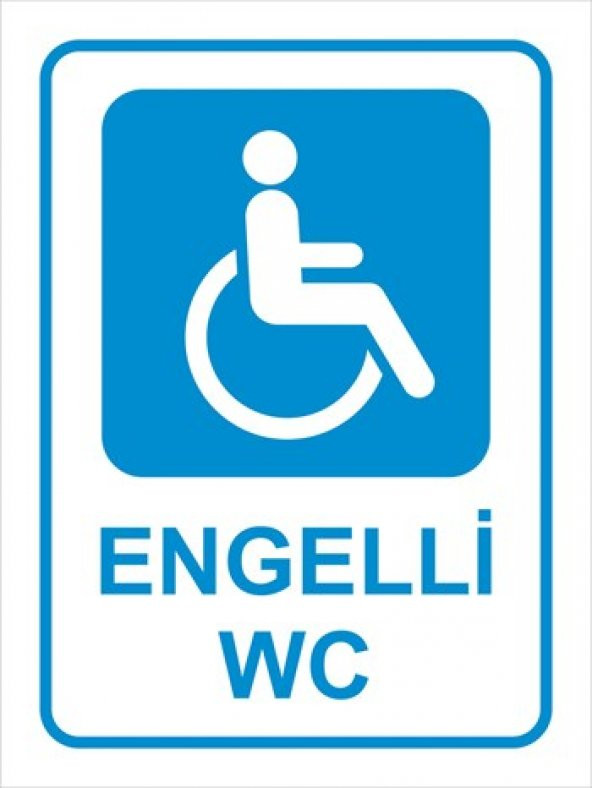 ENGELLİ WC 25 cm x 35 cm PVC