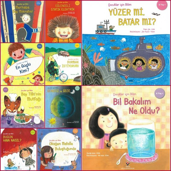 Tübitak Çocuklar için Popüler Bilim (6+ Yaş) 10 Kitap (Set-1)