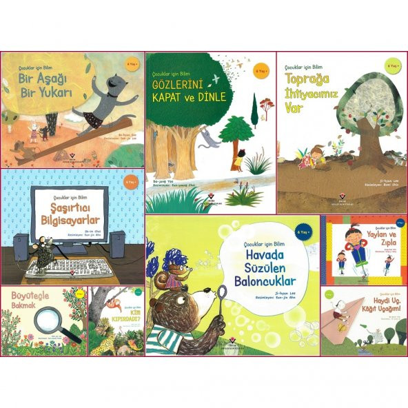 Tübitak Çocuklar için Popüler Bilim (6+ Yaş) 9 Kitap (Set-2)