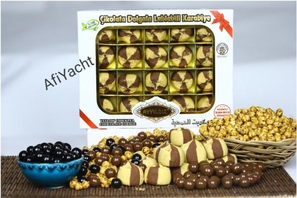 Çikolata Dolgulu Leblebili Kurabiye 360 gr.