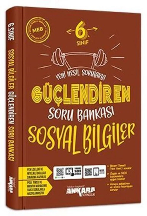 Ankara 6. Sınıf Sosyal Bilgiler Güçlendiren Soru Bankası 2023