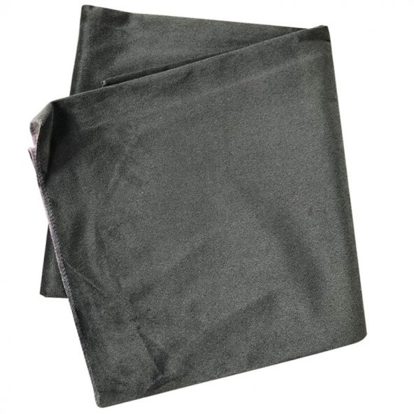 Okey Oyun Masa Örtüsü Kadife 140x140 Parlak Füme - 2