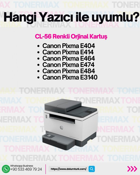canon pixma e414 / Canon CL-56 Renkli Kartuş Orjinal - 2