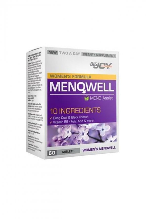 Bigjoy Vitamins Menowell - 60 Tablet