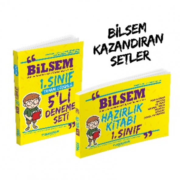 Zeki Çocuk Yayınları 1.Sınıf Bilsem Hazırlık Kitabı ve Tamamı Çöz