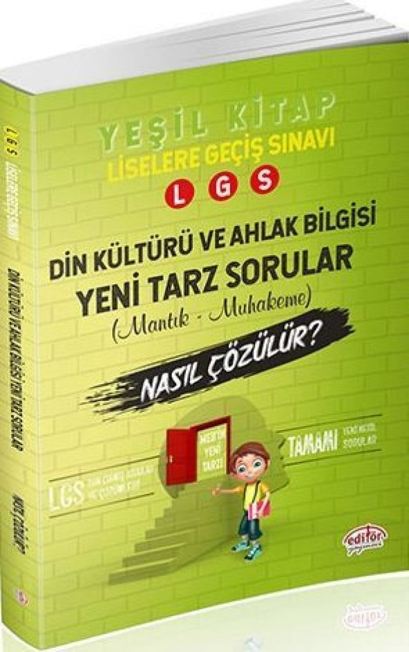 Editör Yayınları LGS Din Kültürü ve Ahlak Bilgisi Yeni Tarz Sorul