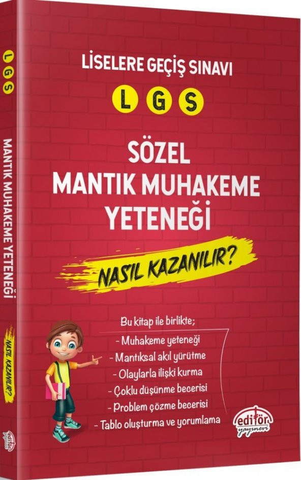 Editör Yayınları LGS Sözel Mantık Muhakeme Yeteneği Nasıl Kazanıl