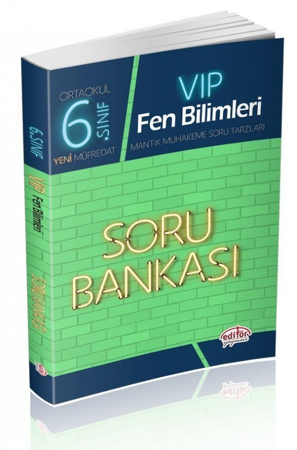 Editör Yayınları 6. Sınıf Vip Fen Bilimleri Soru Bankası